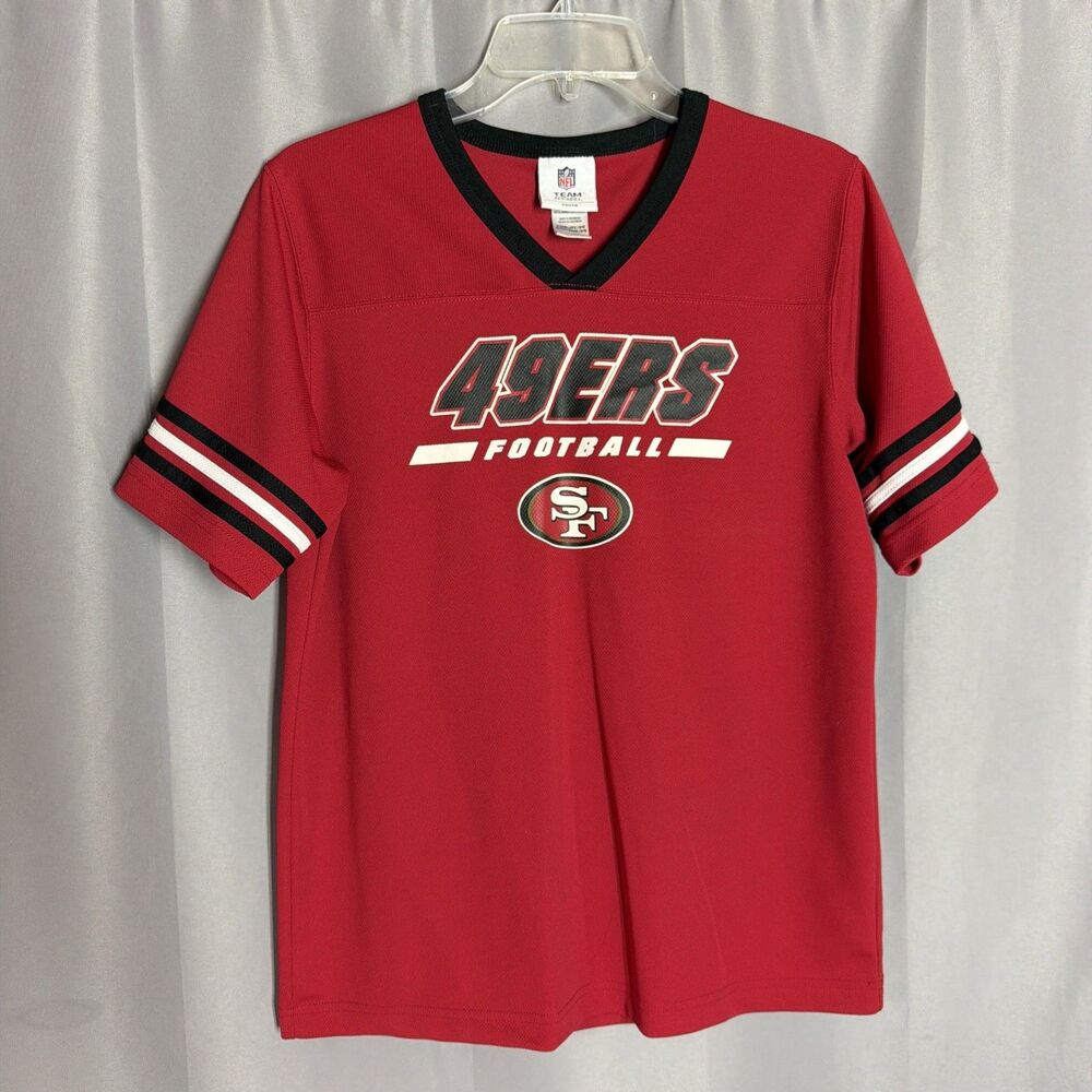 San Francisco 49'ers NFL Red Short Sleeve Team Youth Tee X-Large 16-18